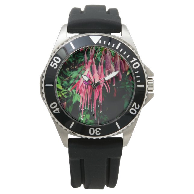 Reloj De Pulsera Flores rojas (Anverso)