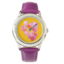 Reloj De Pulsera Flores rosadas