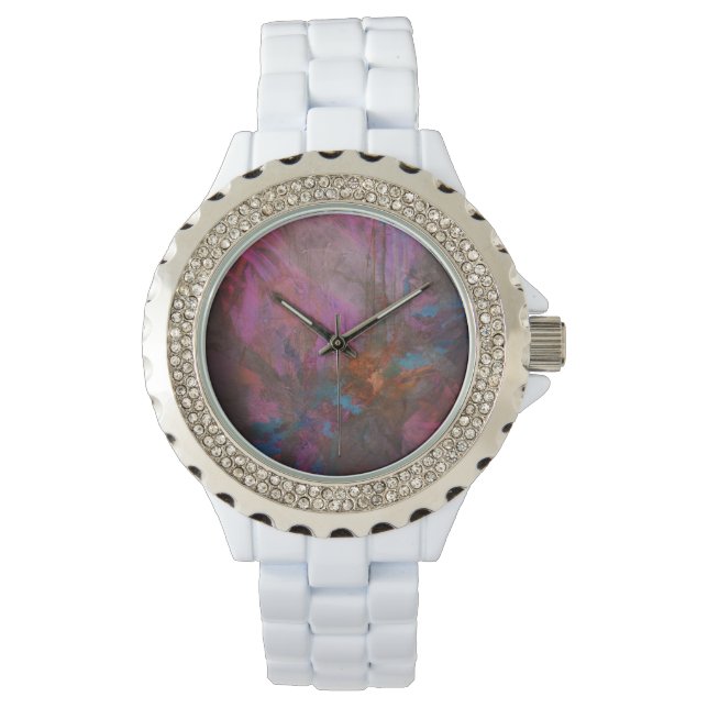 Reloj De Pulsera Flores rosadas (Anverso)