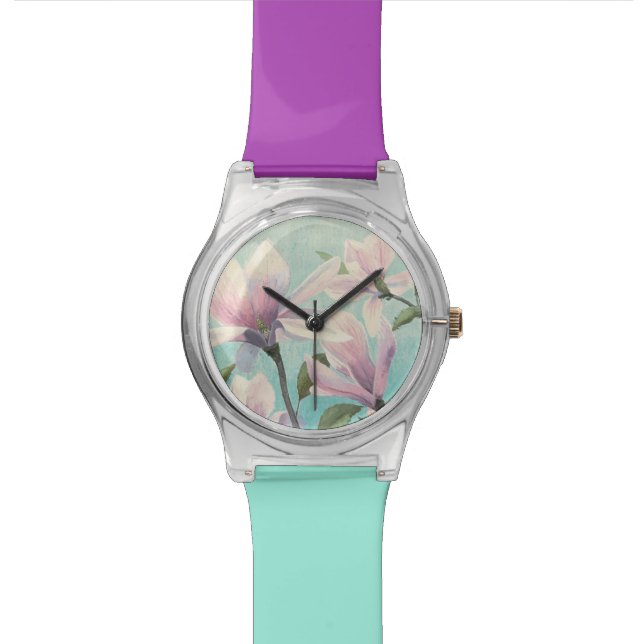 Reloj De Pulsera Flores rosados del sur (De cerca)
