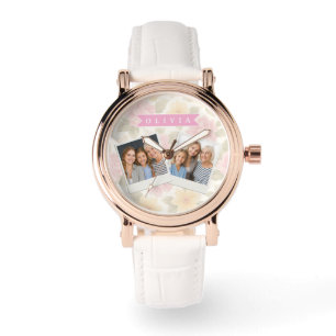 Reloj De Pulsera Flores Rosas Suaves Pastel Florales Rosas Personal