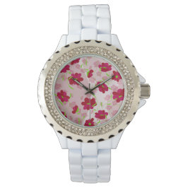Reloj De Pulsera Flores rosas y rojas - Floral