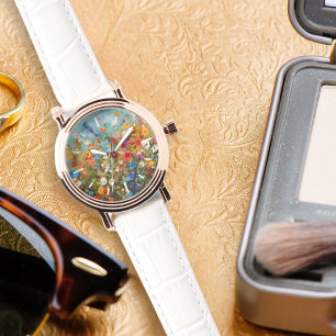 Reloj De Pulsera Flores silvestres coloridas