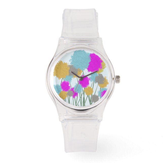 Reloj De Pulsera Flores silvestres de bonito (Anverso)