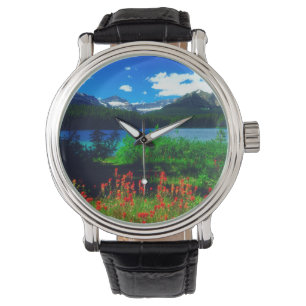 Reloj De Pulsera Flores silvestres de pincel indio