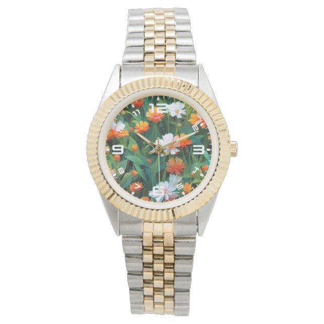 Reloj De Pulsera Flores silvestres en el campo 20632 (Anverso)
