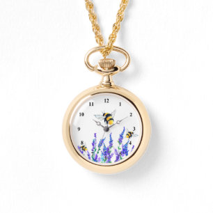 Reloj De Pulsera Flores y abejas observan la primavera
