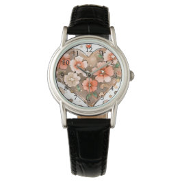 Reloj De Pulsera Flores y corazón