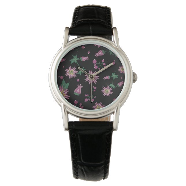Reloj De Pulsera Flores y niebla de bayas (Anverso)