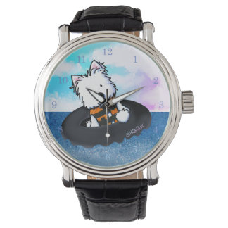 Reloj De Pulsera Flota del río Westie Terrier