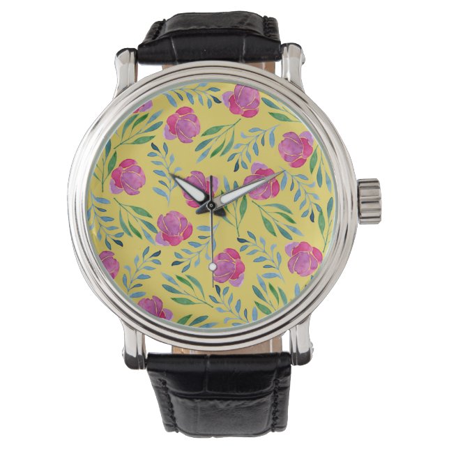 Reloj De Pulsera Flower Drawings Easy (Anverso)