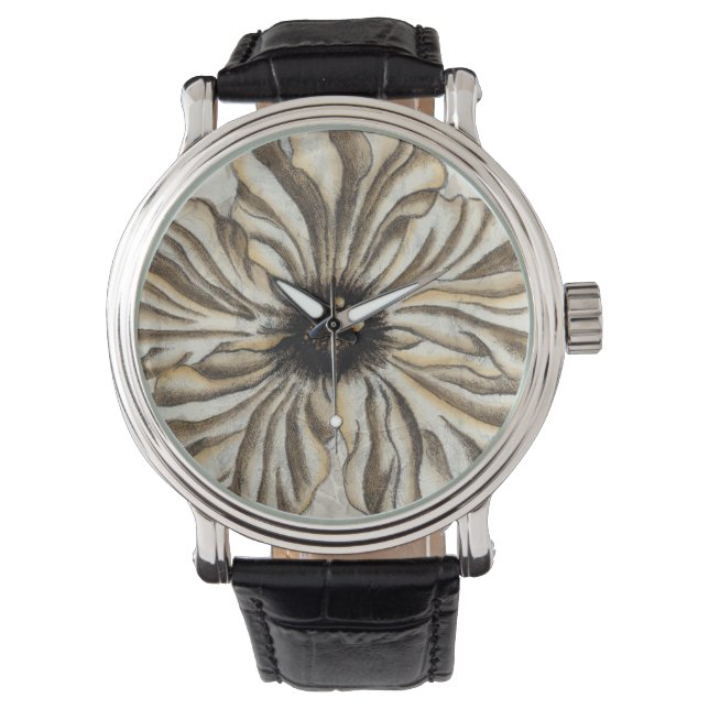 Reloj De Pulsera Flowerhead Fresco en Tan fondo (Anverso)
