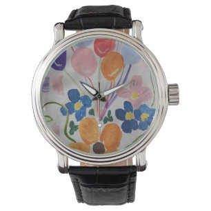 Reloj De Pulsera Flowers & Balloons Watch