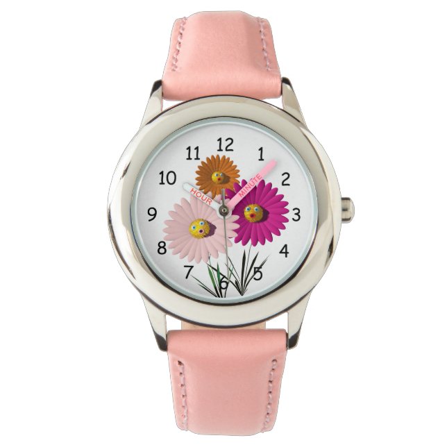 Reloj De Pulsera Flowers divertidos (Anverso)