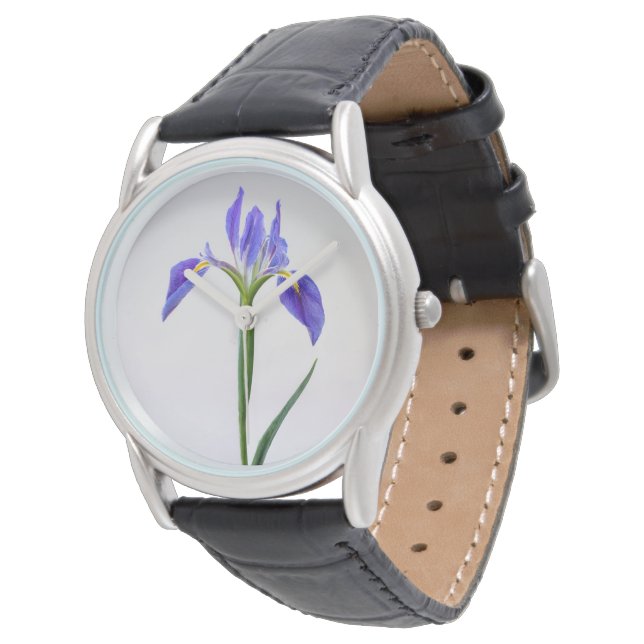 Reloj De Pulsera Flowers | Purple Iris Flower (Angular)