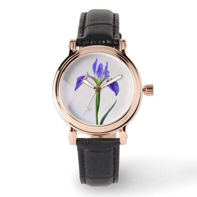 Reloj De Pulsera Flowers | Purple Iris Flower (Anverso)