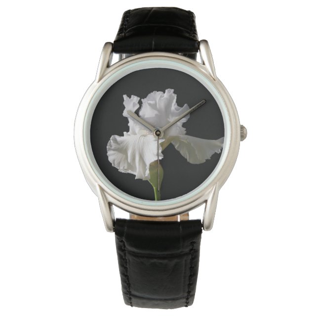 Reloj De Pulsera Flowers | White Iris (Anverso)