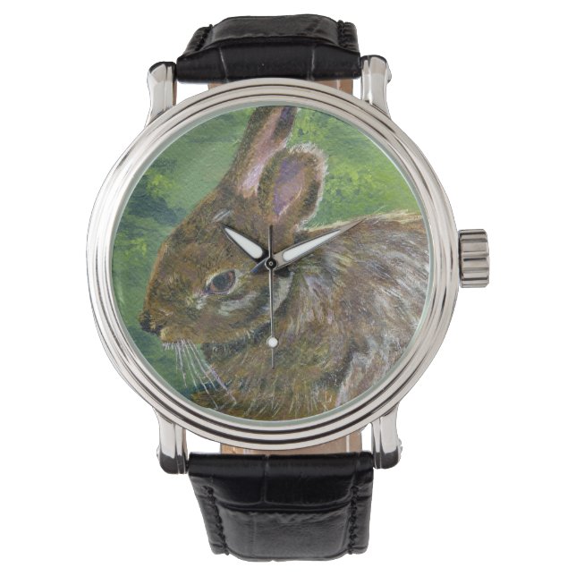 Reloj De Pulsera Fluffy Bunny (Anverso)