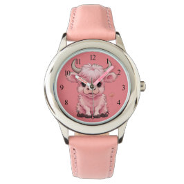 Reloj De Pulsera Fluffy Pink Highlands Scottish Cow