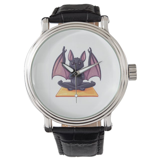 Reloj De Pulsera Flujo de Yoga de Murciélago (Anverso)