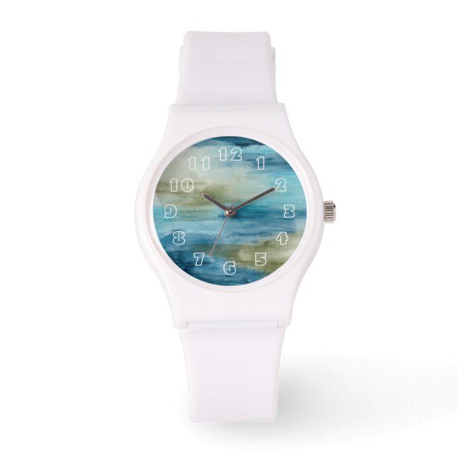 Reloj De Pulsera Flujo oceánico II (Anverso)