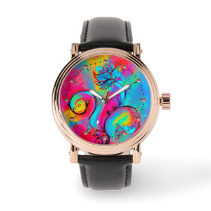 Reloj De Pulsera FLUJOS SIMILARES amarillo rosa azul verde azulado
