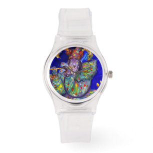 Reloj De Pulsera FLUTISTA EN AZUL / Noche de Carnaval veneciana