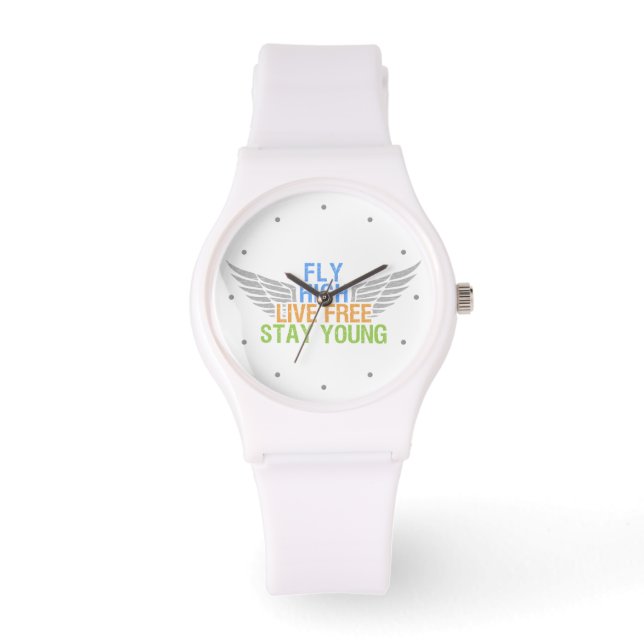 Reloj De Pulsera FLY HIGH personalizado watts (Anverso)