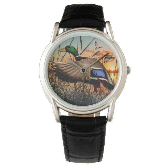 Reloj De Pulsera Flying Mallard Watch, cacería de pavos (Anverso)