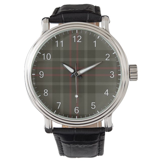 Reloj De Pulsera Flynn Clan Tartan (Anverso)