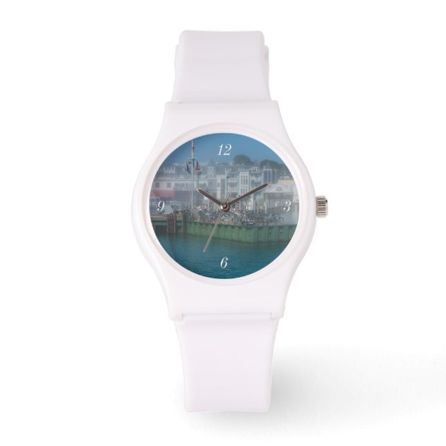 Reloj De Pulsera Foggy Bike Dock (Anverso)
