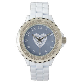 Reloj De Pulsera Foggy Blue_Crochet-Heart