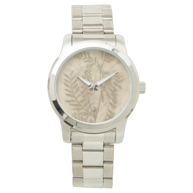 Reloj De Pulsera Foliage dorado I (Anverso)