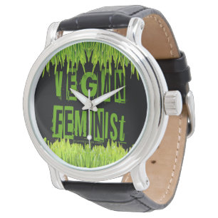 Reloj De Pulsera Folleto de la hierba feminista de SlipperyJoe