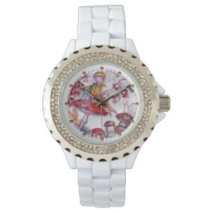 Reloj De Pulsera FOLLETO MÁGICO DE HABITACIONES Fantasía floral bla