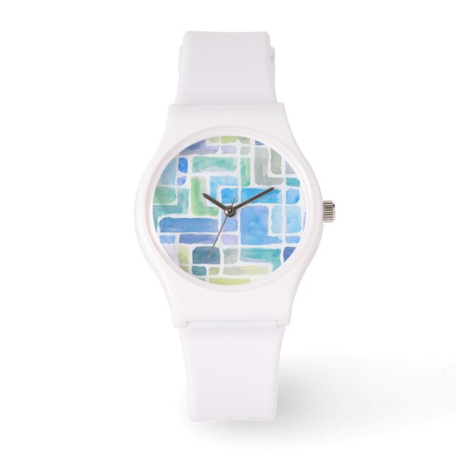 Reloj De Pulsera Fondo abstracto de las acuarelas pintadas. (Anverso)