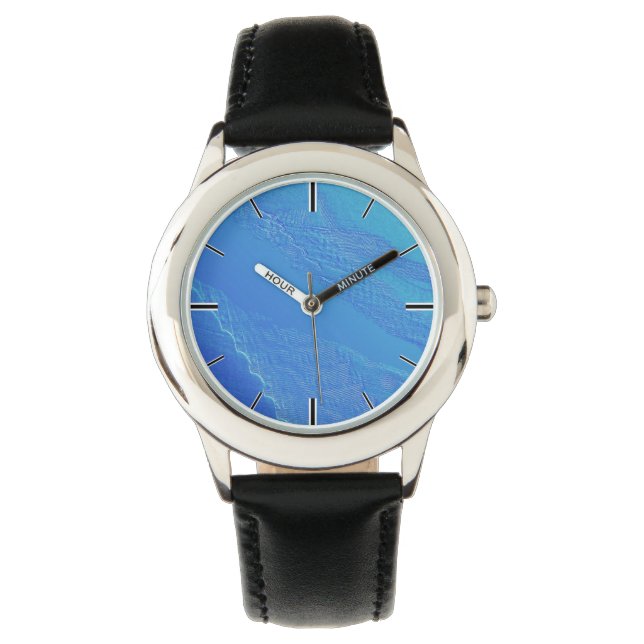 Reloj De Pulsera Fondo azul (Anverso)