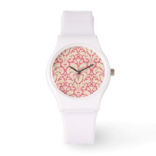 Reloj De Pulsera Fondo barroco 2 del damasco del estilo