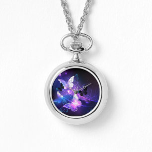 Reloj De Pulsera Fondo con mariposas nocturnas