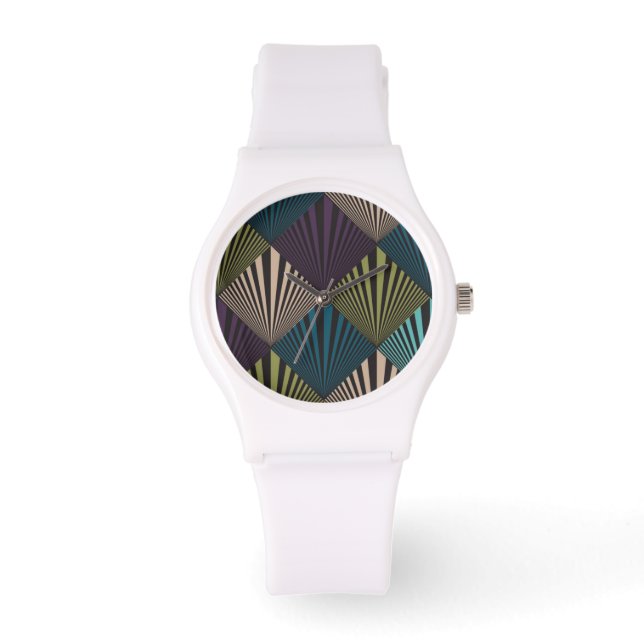 Reloj De Pulsera Fondo de arte pop (Anverso)