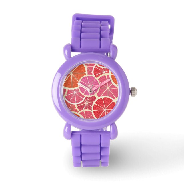 Reloj De Pulsera Fondo de cosecha de pomelo (Anverso)