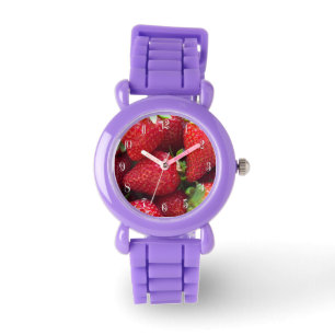 Reloj De Pulsera Fondo de fresas