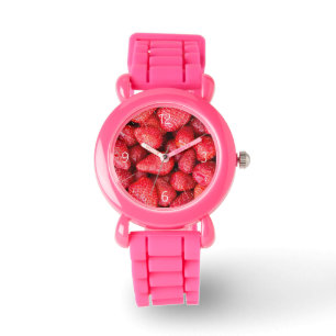 Reloj De Pulsera Fondo de fresas