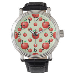Reloj De Pulsera Fondo de Honeycomb del patrón de manzanas elegante