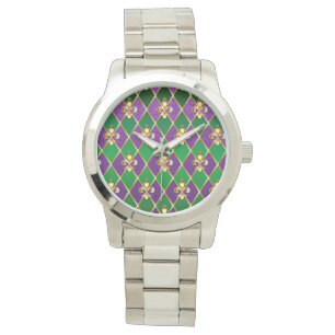 Reloj De Pulsera Fondo de Joyería Mardi Gras