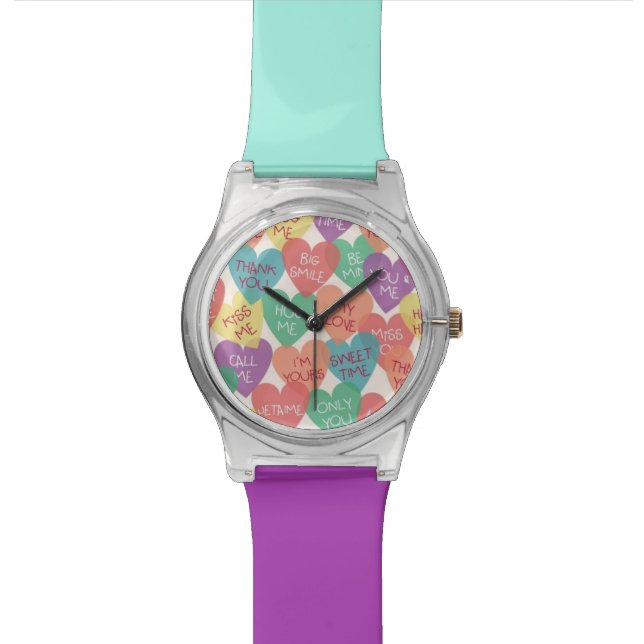 Reloj De Pulsera Fondo de la forma del amor (De cerca)