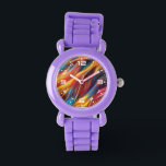 Reloj De Pulsera Fondo de la textura de los pieles coloridos-68454<br><div class="desc">Fondo de la textura de los pieles coloridos-68454</div>