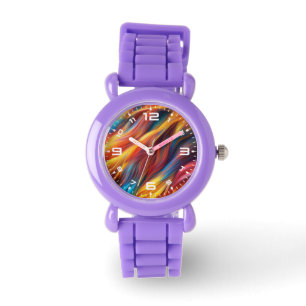 Reloj De Pulsera Fondo de la textura de los pieles coloridos-68454