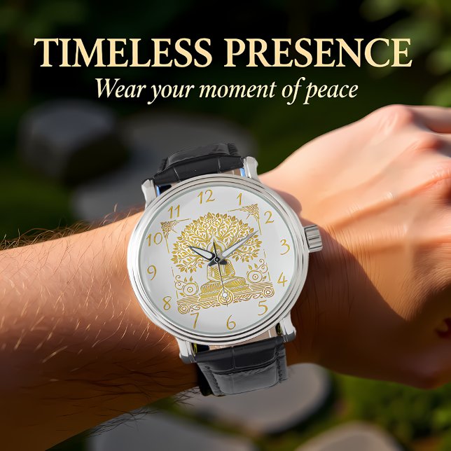 Reloj De Pulsera Fondo de Leafy para el Buda de Oro (Subido por el creador)