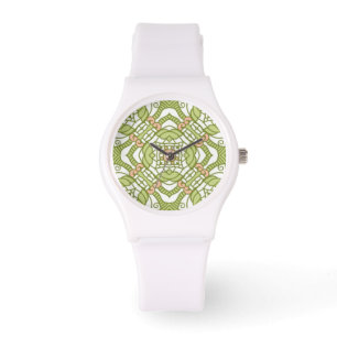 Reloj De Pulsera Fondo de patrón retro colorido 2